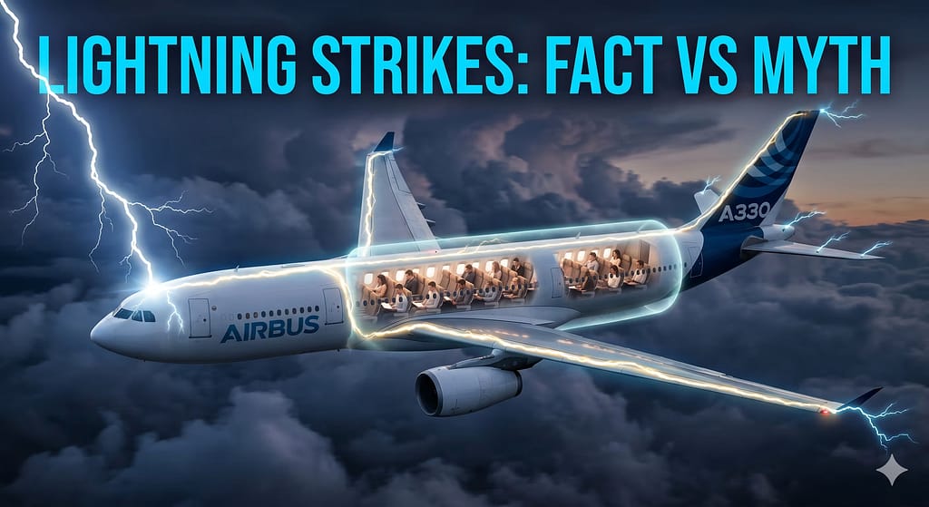 SriLankan A330 Lightning Strike